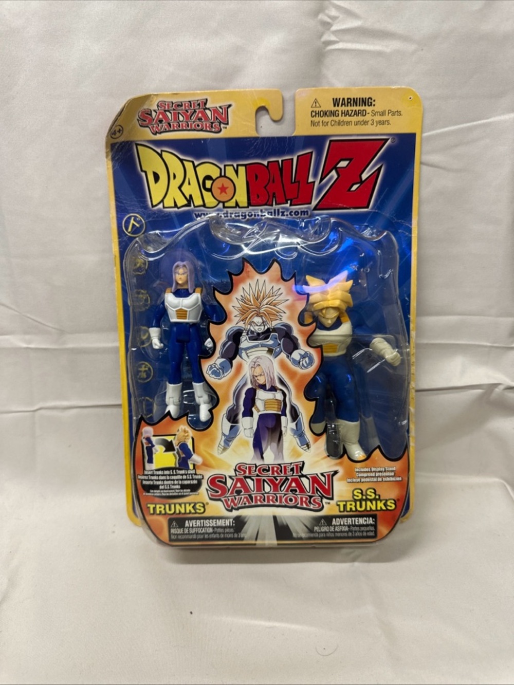 Dragon Ball Z Secret Saiyan Warriors Trunks Action Figure Pack - Blue & Yellow